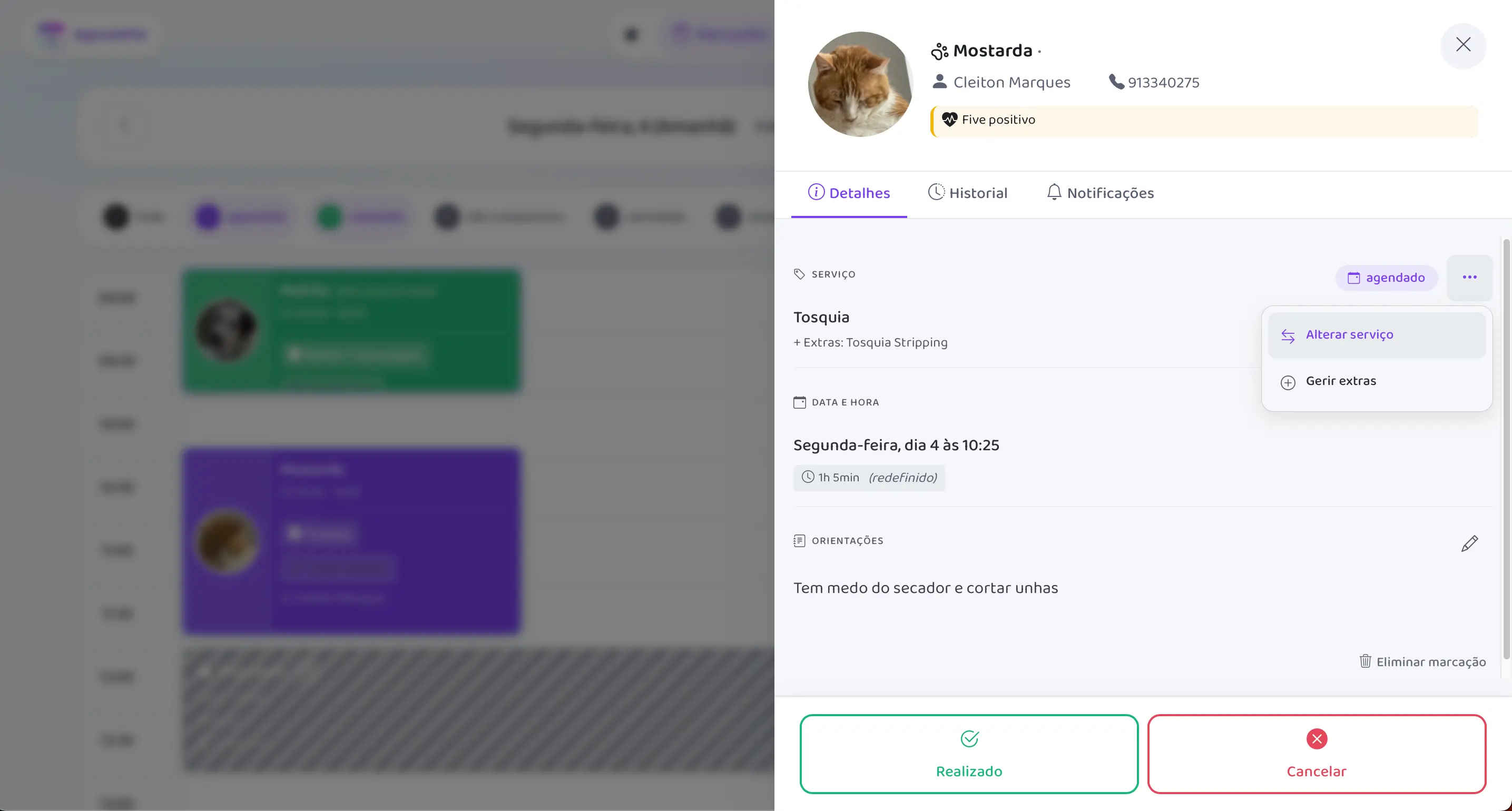 Como Editar Marcações Sem Cancelar no Salão de Pet Grooming